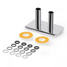 Integrated - Chrome Polished Pipe Covers - 50mm