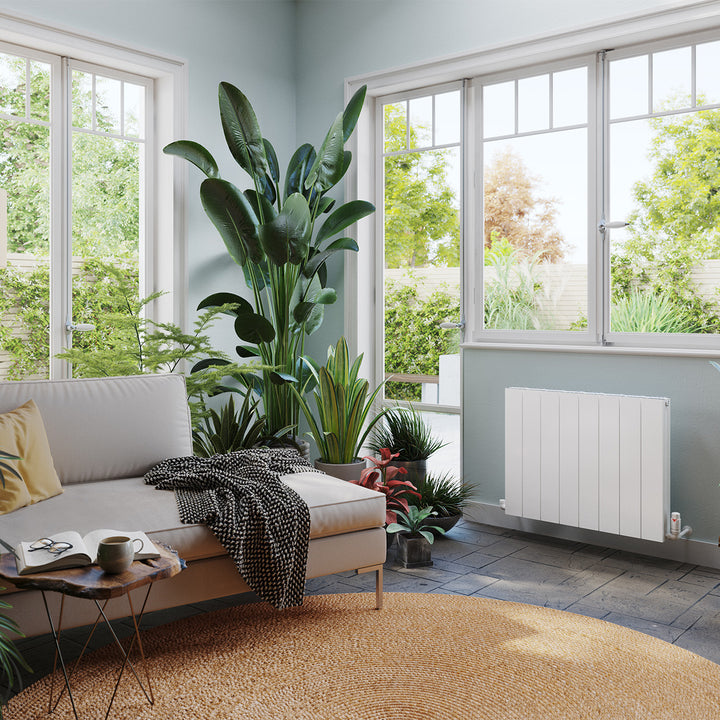 Thetford - White Horizontal Radiator H600mm x W748mm Grooved