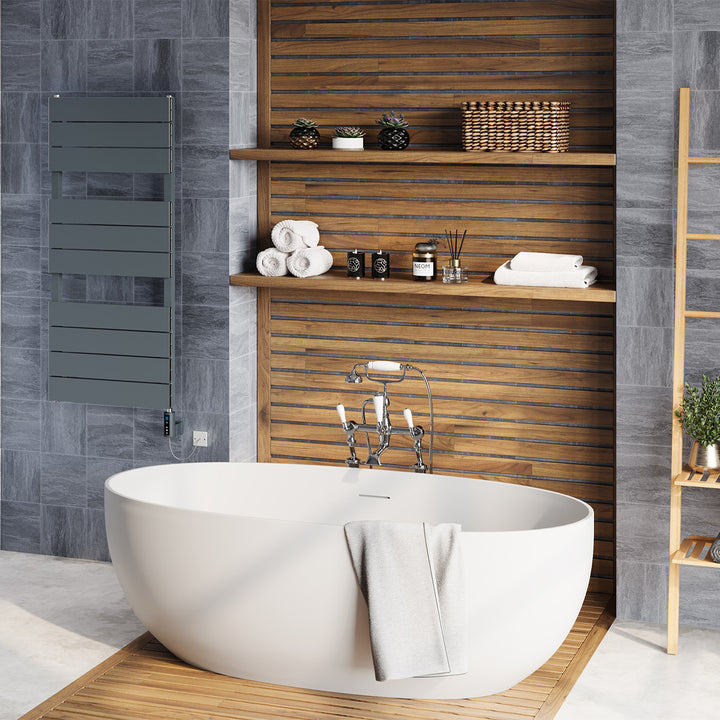 Thetford - Anthracite Electric Towel Rail H1150mm x W500mm 600w Thermostatic WIFI