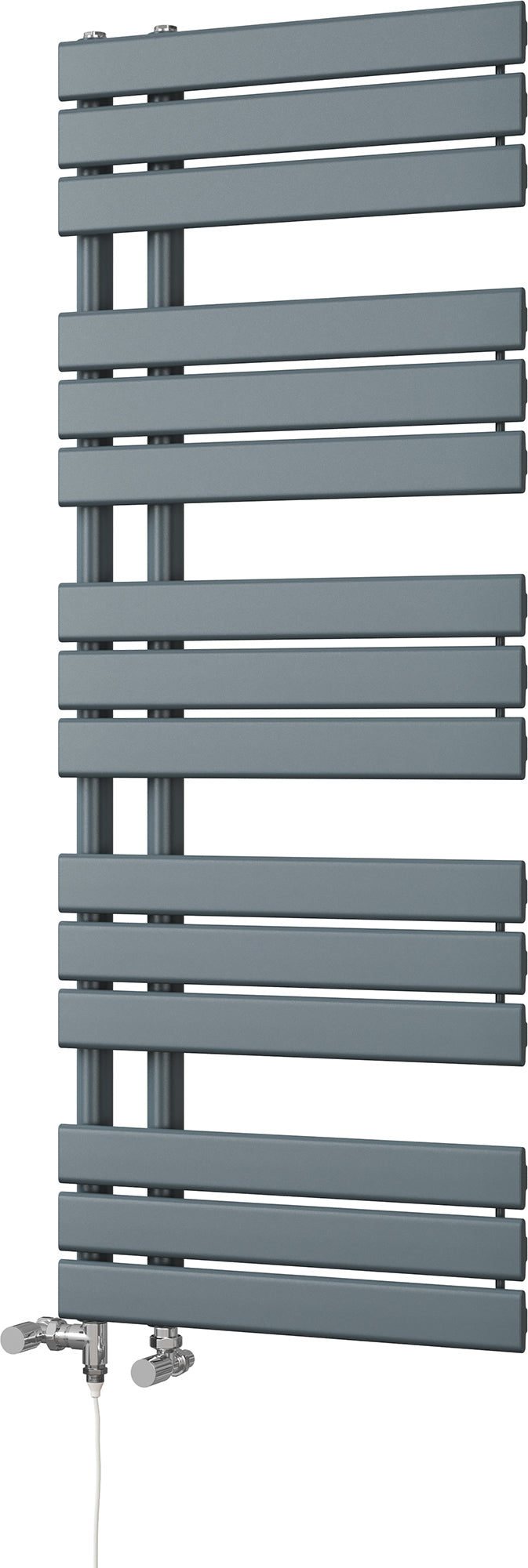 Tristan - Anthracite Dual Fuel Towel Rail H1292mm x W500mm Standard