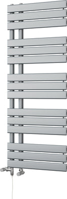 Tristan - Silver Dual Fuel Towel Rail H1292mm x W500mm Standard