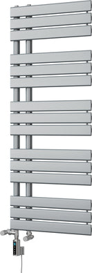 Tristan - Silver Dual Fuel Towel Rail H1292mm x W500mm Thermostatic WIFI