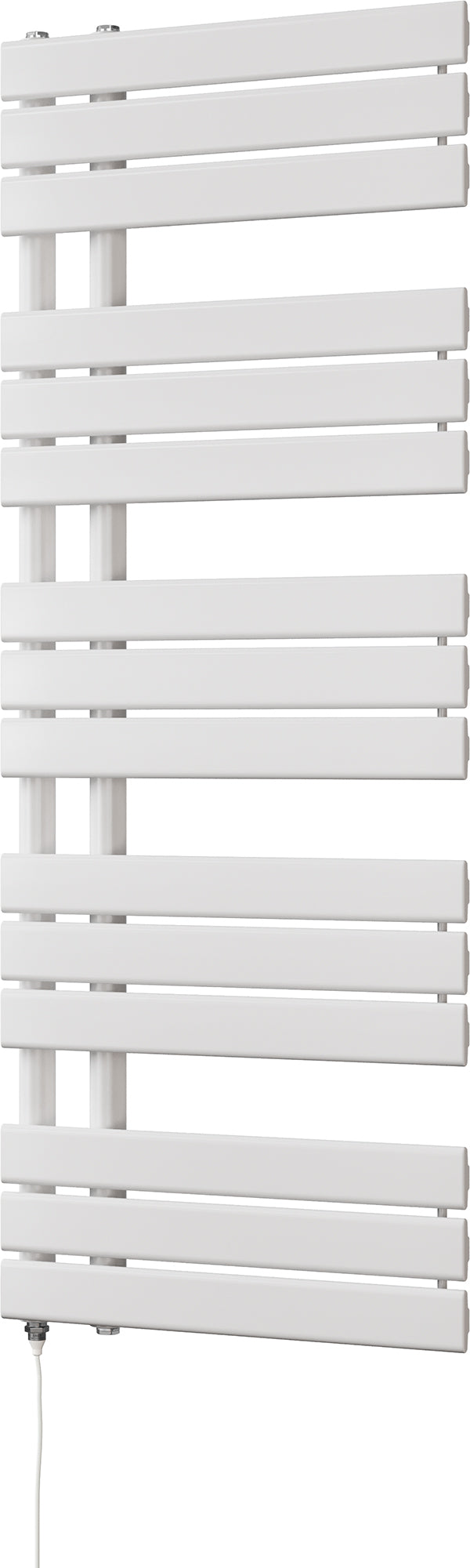 Tristan - White Electric Towel Rail H1292mm x W500mm 500w Standard