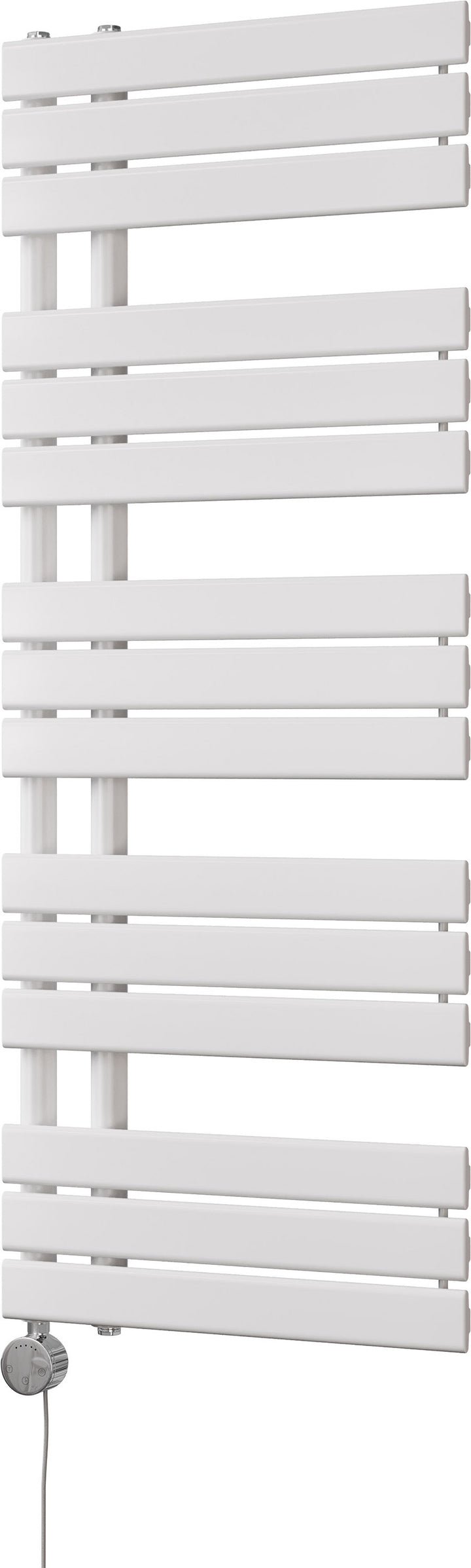 Tristan - White Electric Towel Rail H1292mm x W500mm 600w Thermostatic