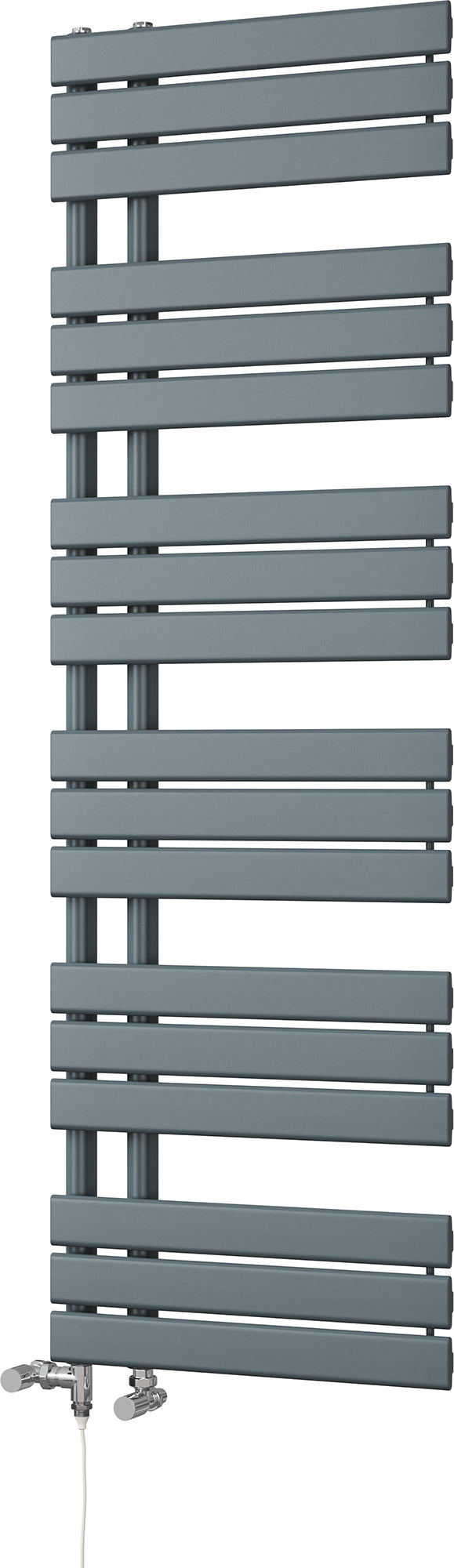 Tristan - Anthracite Dual Fuel Towel Rail H1564mm x W500mm Standard