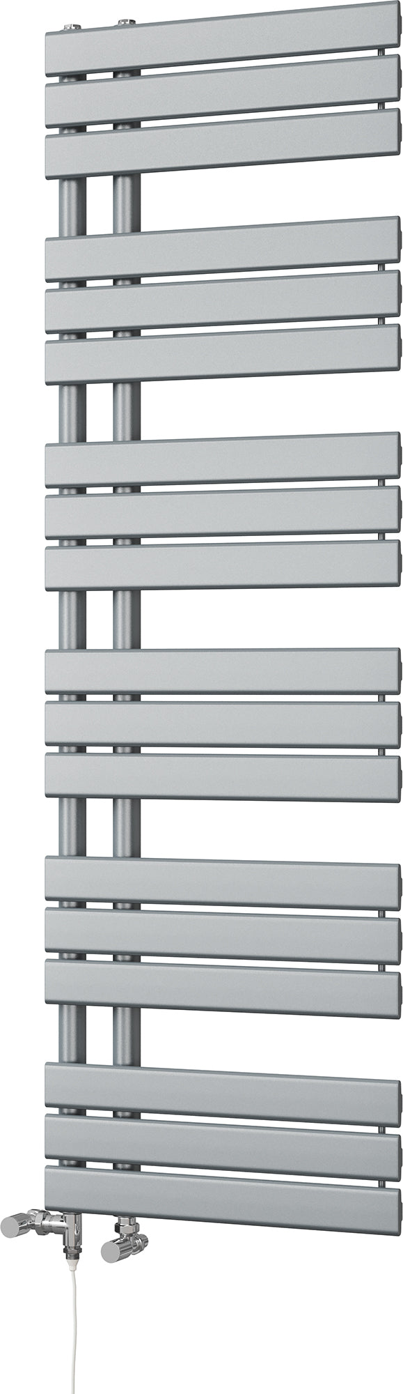 Tristan - Silver Dual Fuel Towel Rail H1564mm x W500mm Standard