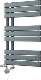 Tristan - Anthracite Dual Fuel Towel Rail H816mm x W500mm Thermostatic