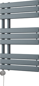Tristan - Anthracite Electric Towel Rail H816mm x W500mm 400w Thermostatic