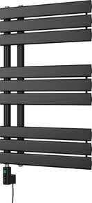 Tristan - Black Electric Towel Rail H816mm x W500mm 300w Thermostatic WIFI