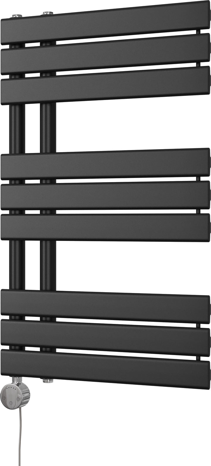 Tristan - Black Electric Towel Rail H816mm x W500mm 300w Thermostatic