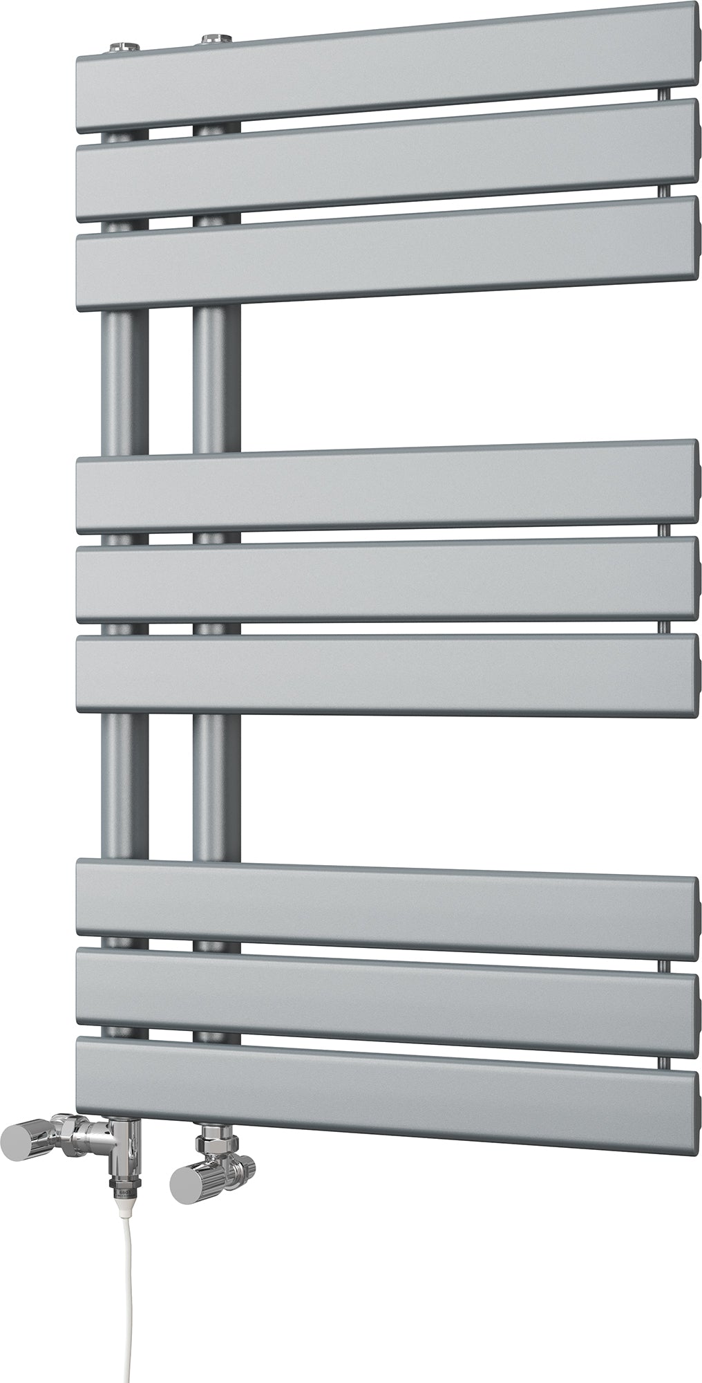 Tristan - Silver Dual Fuel Towel Rail H816mm x W500mm Standard