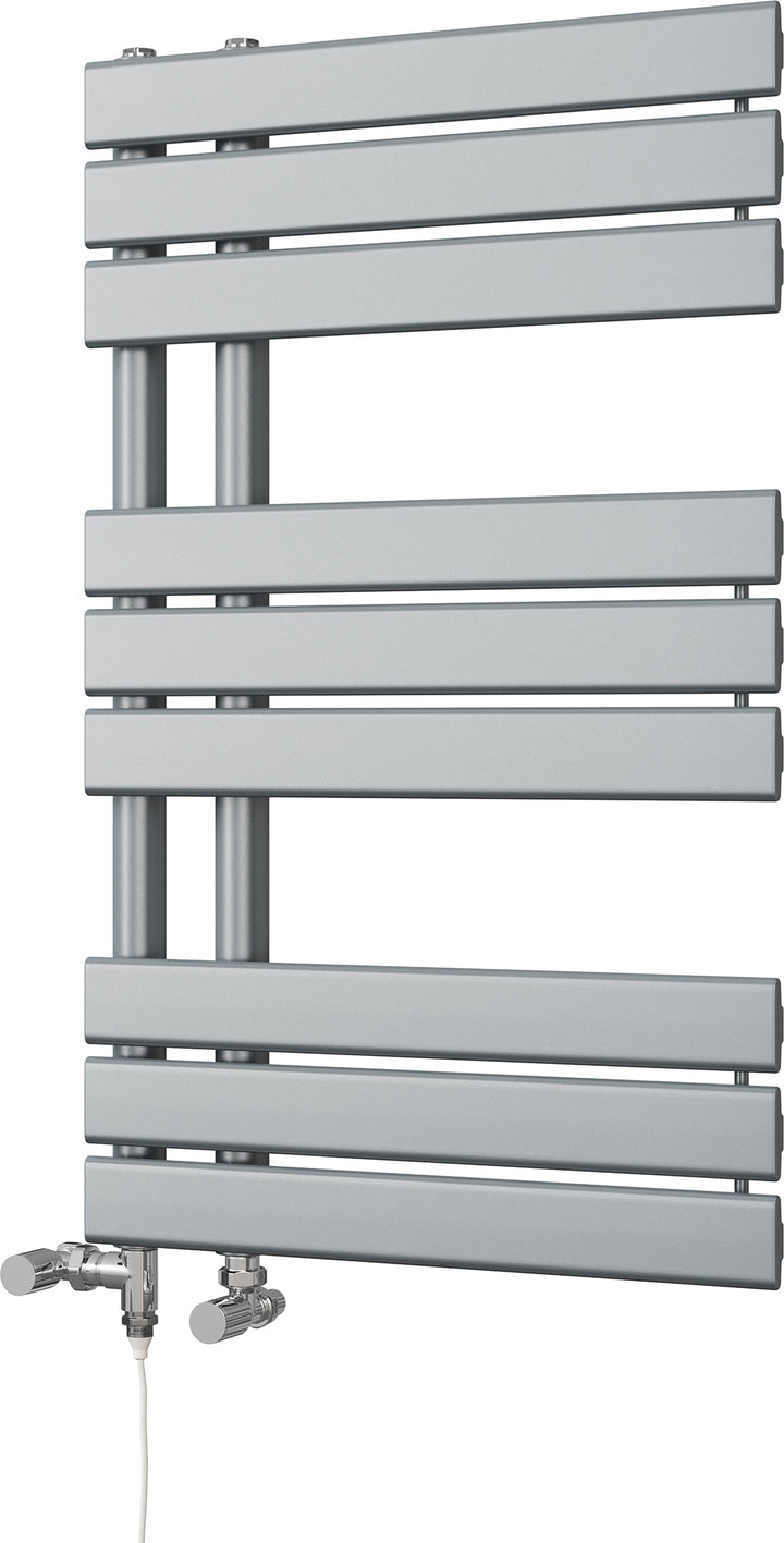 Tristan - Silver Dual Fuel Towel Rail H816mm x W500mm Standard