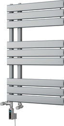 Tristan - Silver Dual Fuel Towel Rail H816mm x W500mm Thermostatic WIFI