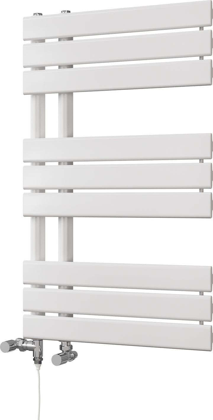 Tristan - White Dual Fuel Towel Rail H816mm x W500mm Standard