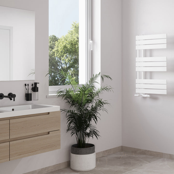 Tristan - White Towel Radiator - H816mm x W500mm