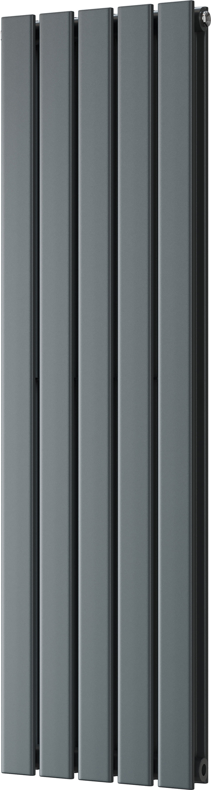 Typhoon - Anthracite Vertical Radiator H1200mm x W340mm Double Panel