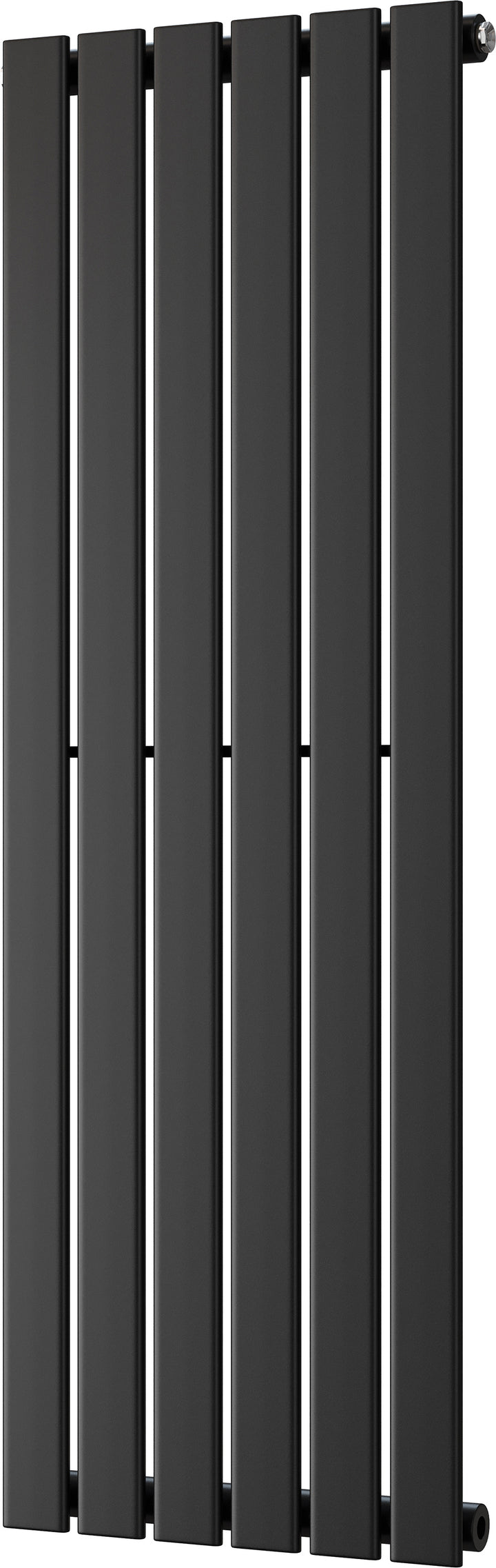 Typhoon - Black Vertical Radiator H1200mm x W408mm Single Panel