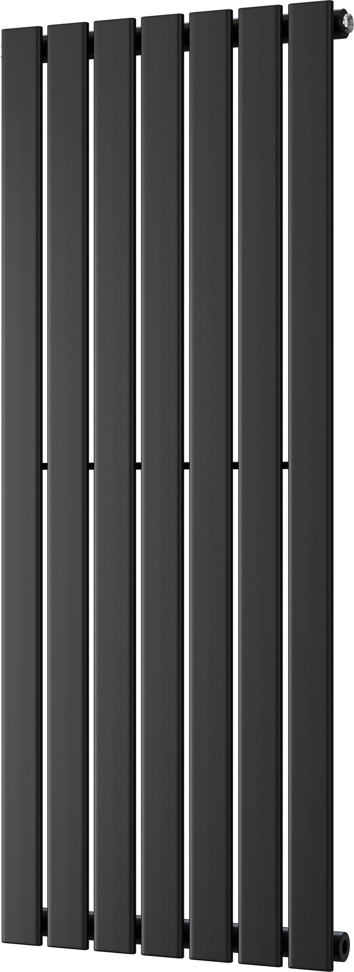 Typhoon - Black Vertical Radiator H1200mm x W476mm Single Panel