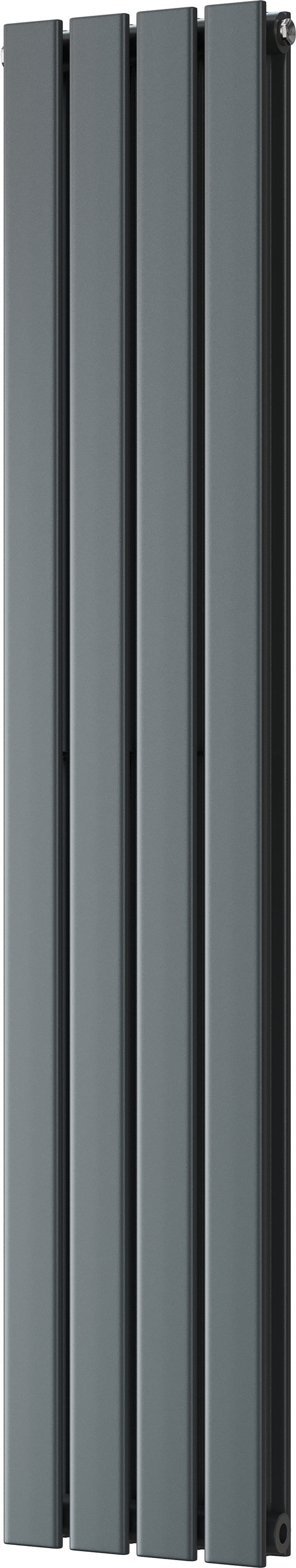 Typhoon - Anthracite Vertical Radiator H1400mm x W272mm Double Panel