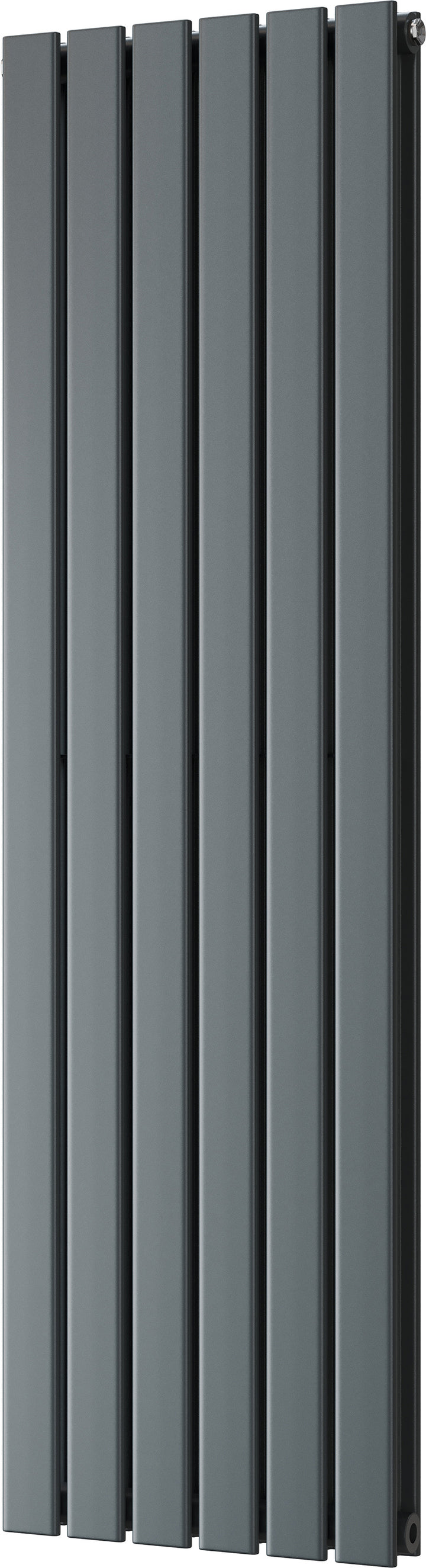 Typhoon - Anthracite Vertical Radiator H1400mm x W408mm Double Panel