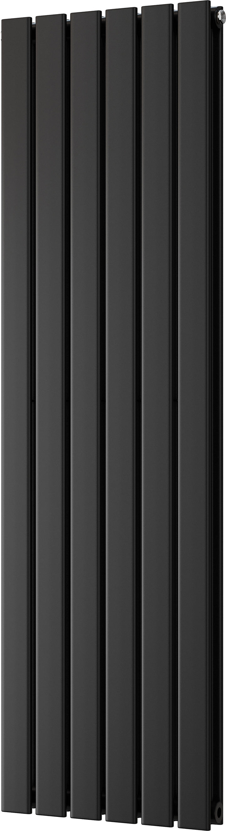 Typhoon - Black Vertical Radiator H1400mm x W408mm Double Panel