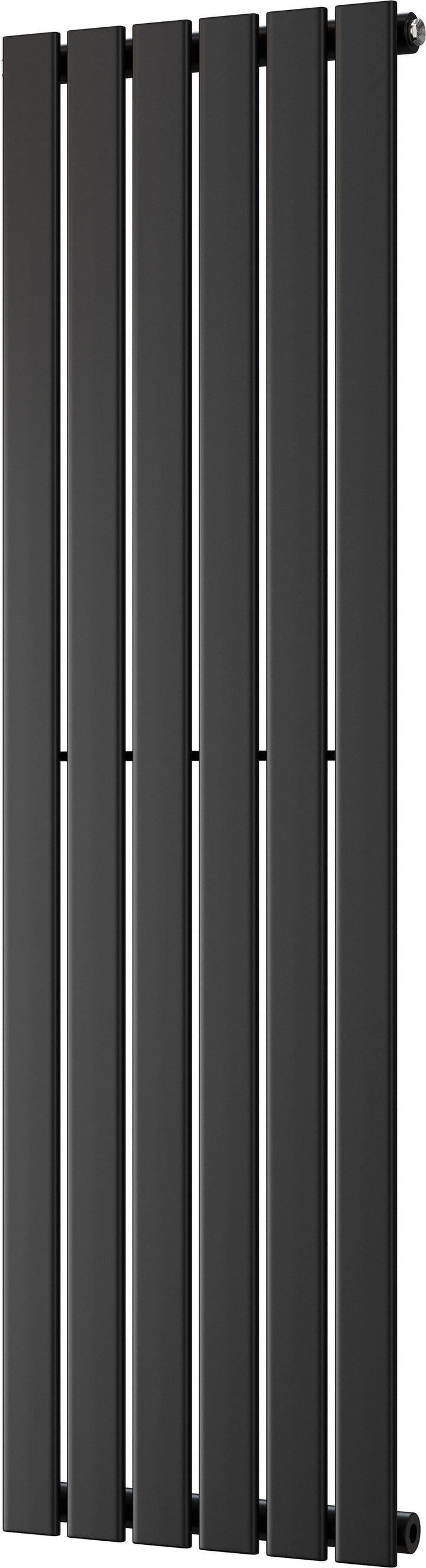 Typhoon - Black Vertical Radiator H1400mm x W408mm Single Panel