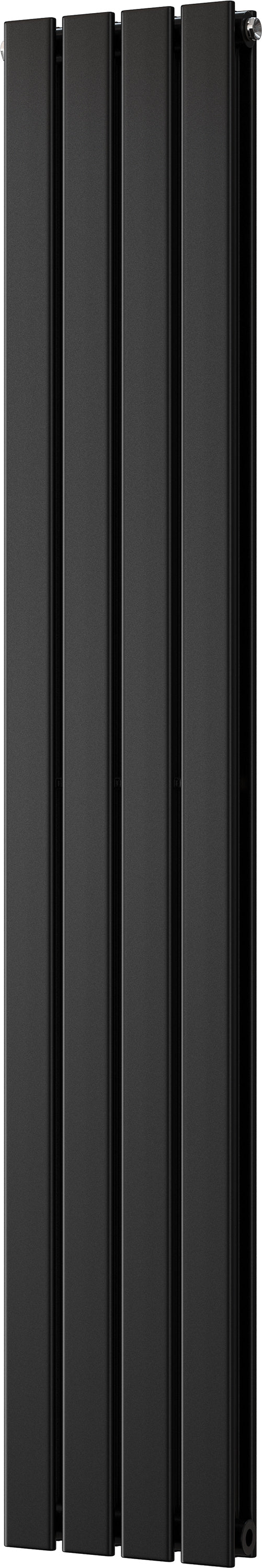 Typhoon - Black Vertical Radiator H1600mm x W272mm Double Panel