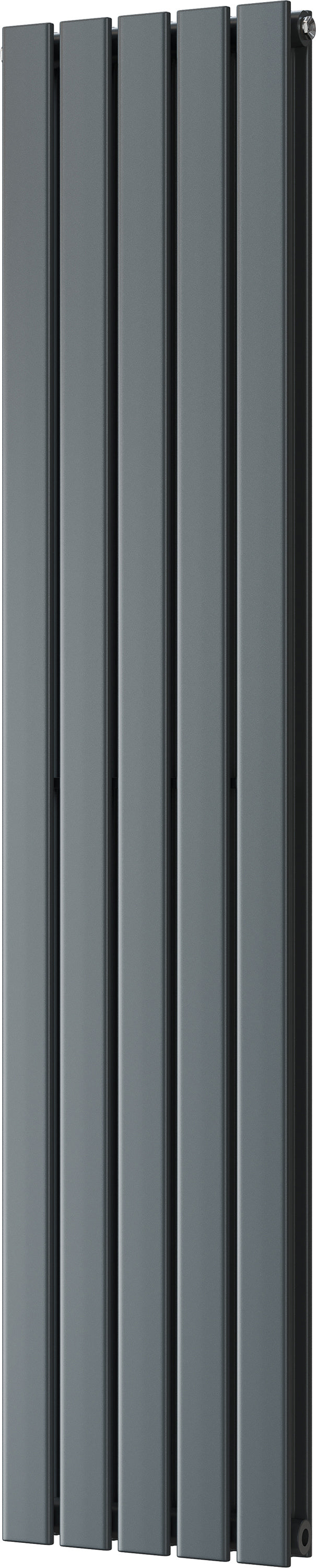 Typhoon - Anthracite Vertical Radiator H1600mm x W340mm Double Panel