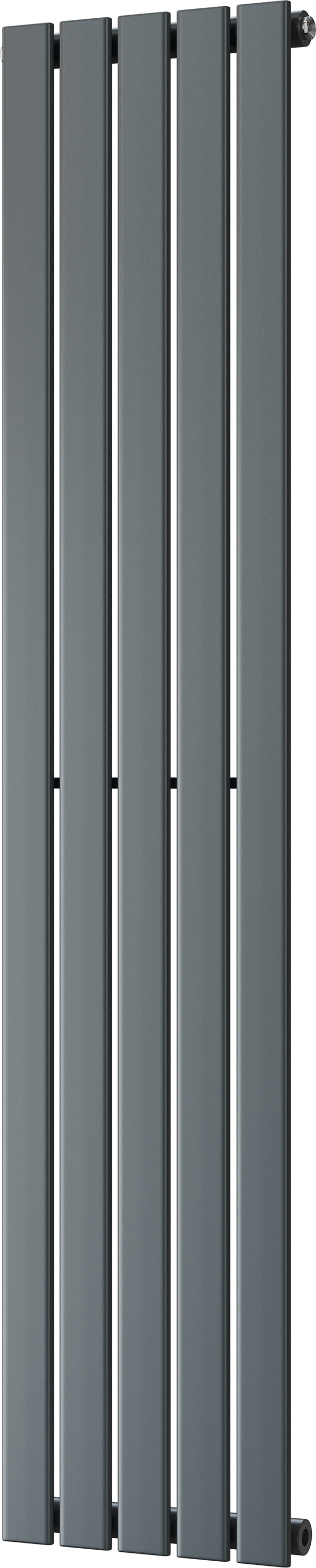 Typhoon - Anthracite Vertical Radiator H1600mm x W340mm Single Panel