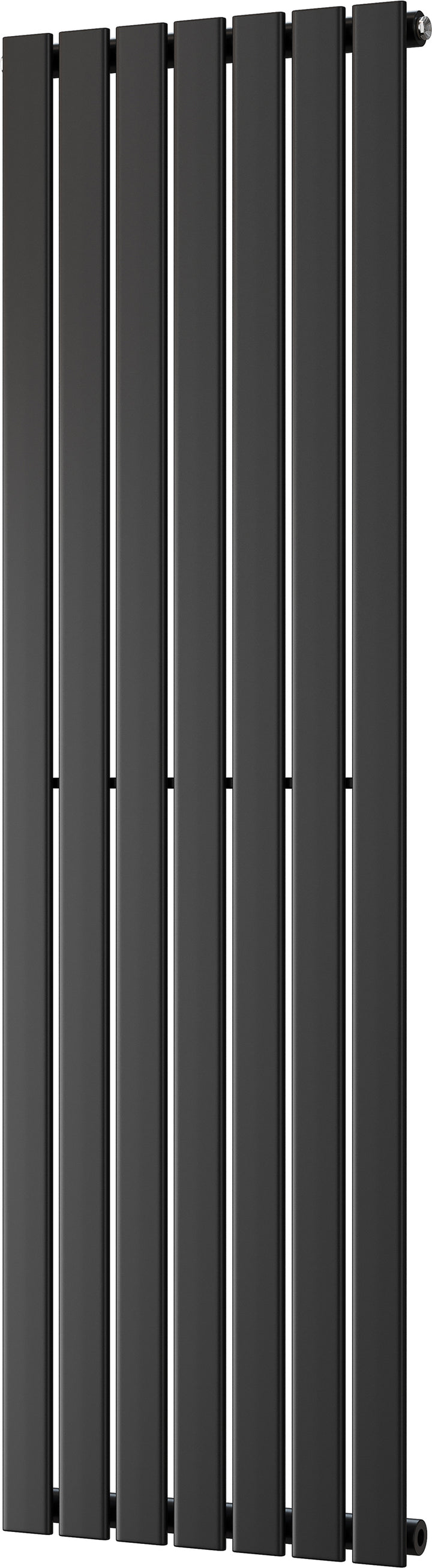 Typhoon - Black Vertical Radiator H1600mm x W476mm Single Panel