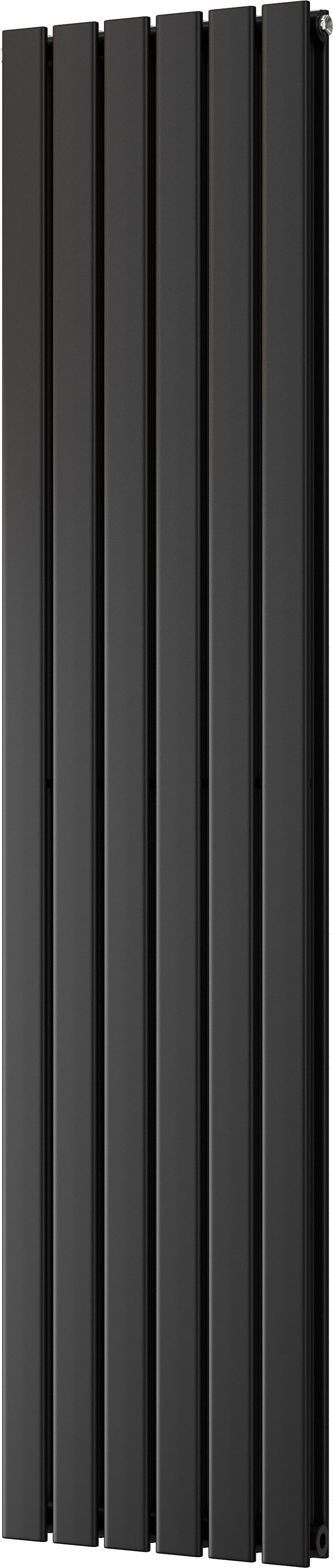 Typhoon - Black Vertical Radiator H1800mm x W408mm Double Panel