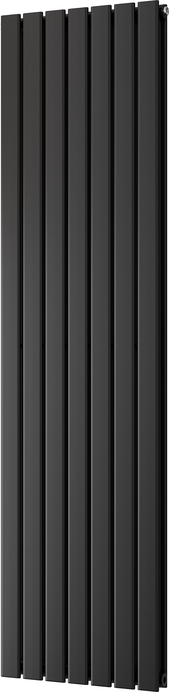 Typhoon - Black Vertical Radiator H1800mm x W476mm Double Panel