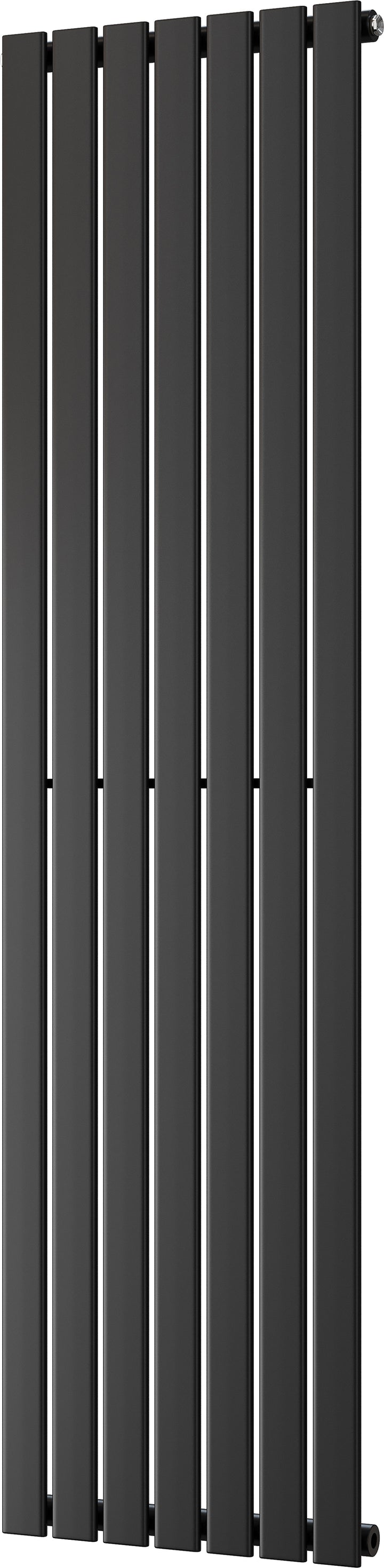 Typhoon - Black Vertical Radiator H1800mm x W476mm Single Panel