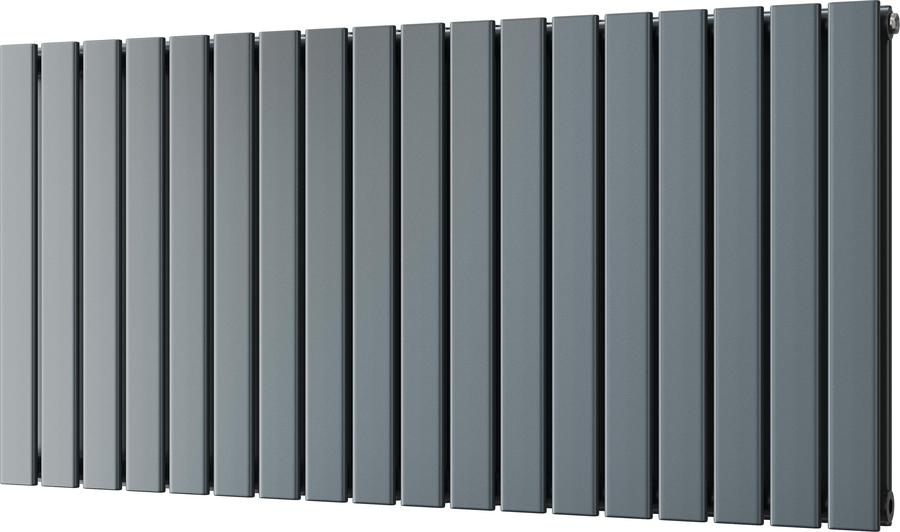 Typhoon - Anthracite Horizontal Radiator H600mm x W1224mm Double Panel