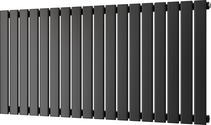 Typhoon - Black Horizontal Radiator H600mm x W1224mm Single Panel