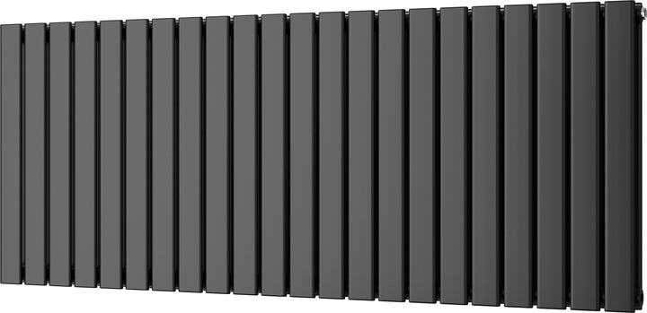 Typhoon - Black Horizontal Radiator H600mm x W1496mm Double Panel