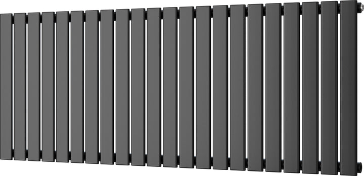 Typhoon - Black Horizontal Radiator H600mm x W1496mm Single Panel