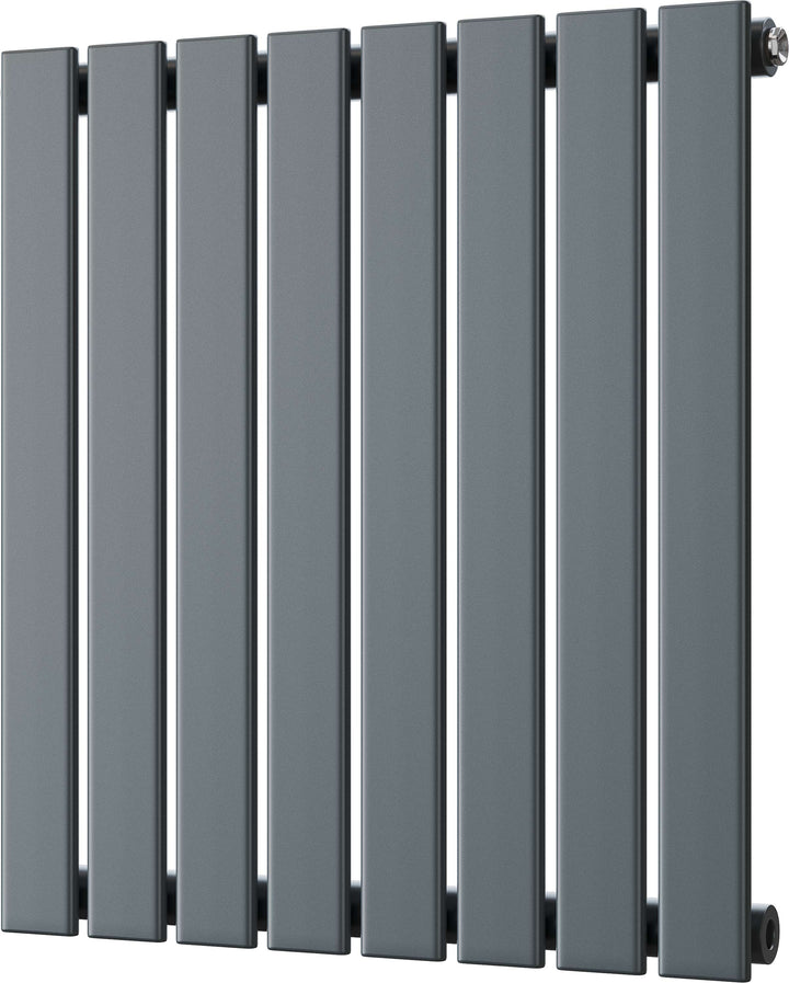 Typhoon - Anthracite Horizontal Radiator H600mm x W544mm Single Panel