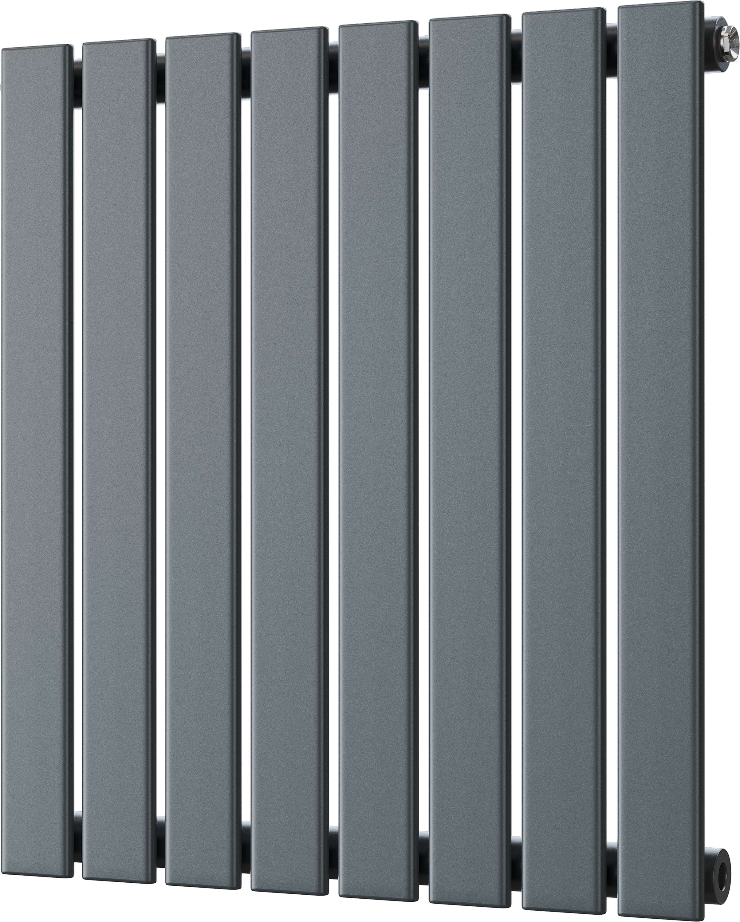 Typhoon - Anthracite Horizontal Radiator H600mm x W544mm Single Panel