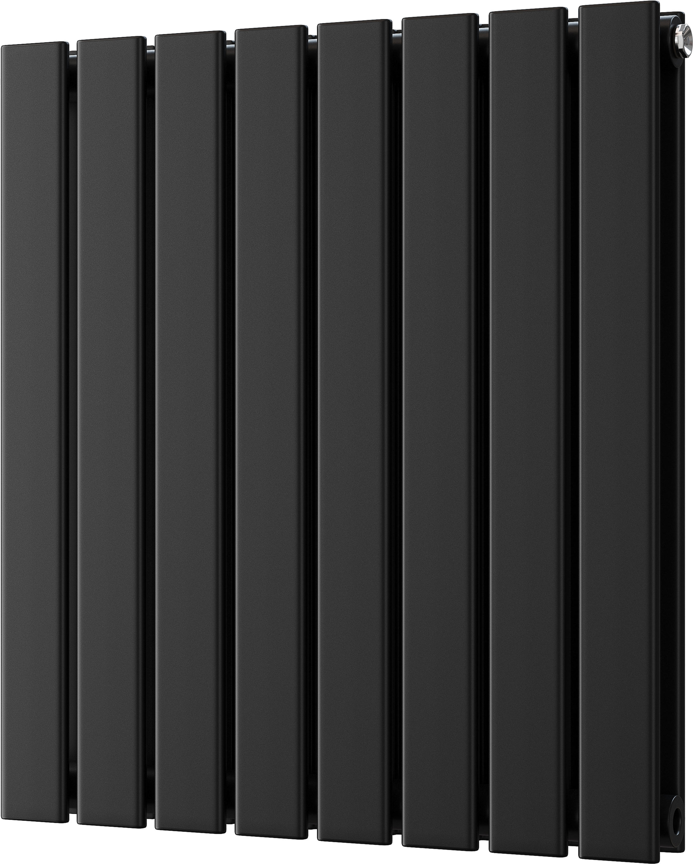 Typhoon - Black Horizontal Radiator H600mm x W544mm Double Panel