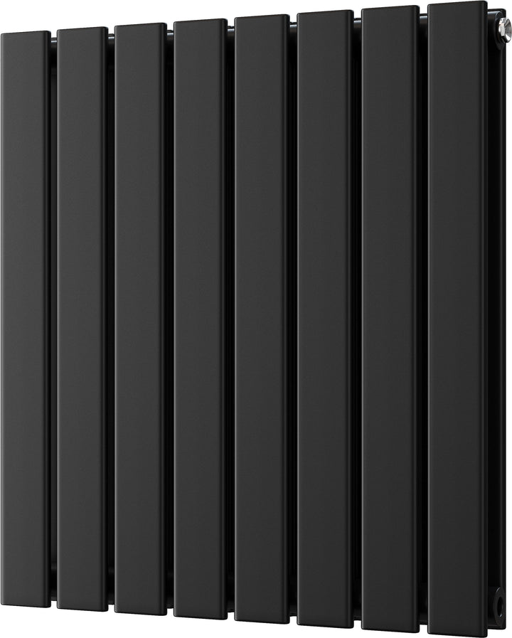 Typhoon - Black Horizontal Radiator H600mm x W544mm Double Panel