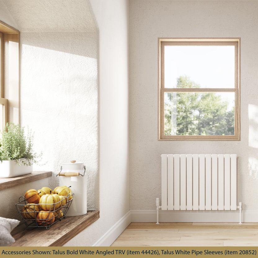 White Horizontal Radiator H600mm x W816mm Single Panel - Typhoon | UK ...