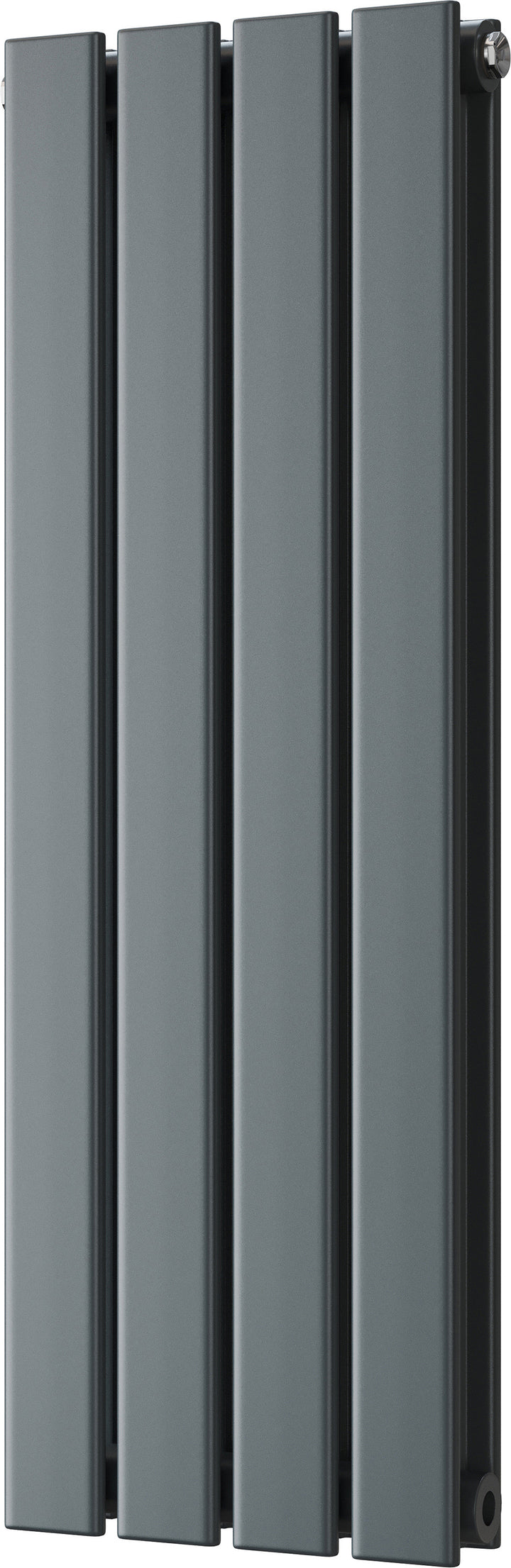 Typhoon - Anthracite Designer Radiator H800mm x W272mm Double Panel