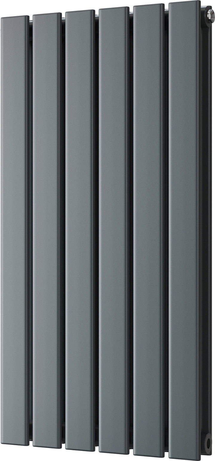 Typhoon - Anthracite Designer Radiator H800mm x W408mm Double Panel