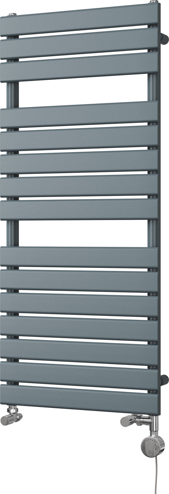 Typhoon - Anthracite Dual Fuel Towel Rail H1156mm x W500mm Thermostatic