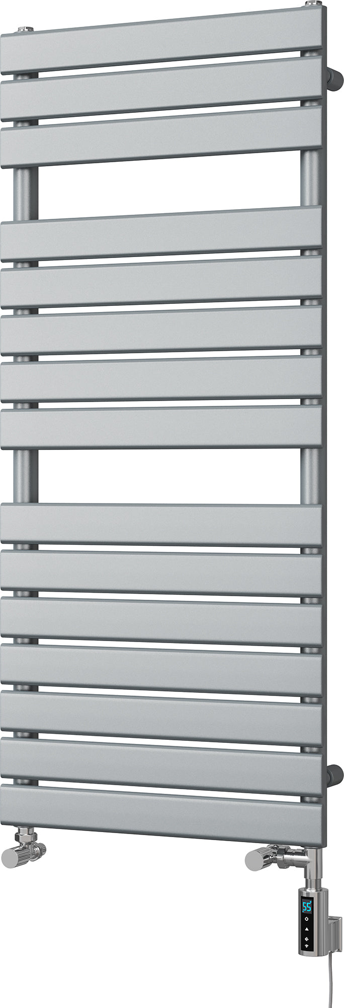 Typhoon - Silver Dual Fuel Towel Rail H1156mm x W500mm Thermostatic WIFI