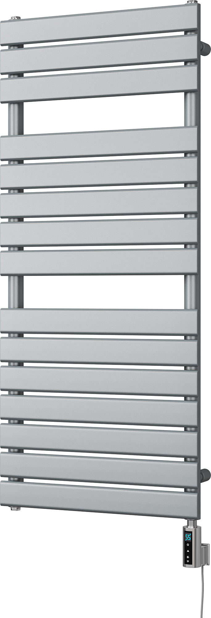 Typhoon - Silver Electric Towel Rail H1156mm x W500mm 600w Thermostatic WIFI