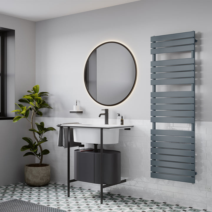 Typhoon - Anthracite Electric Towel Rail H1564mm x W500mm 600w Standard