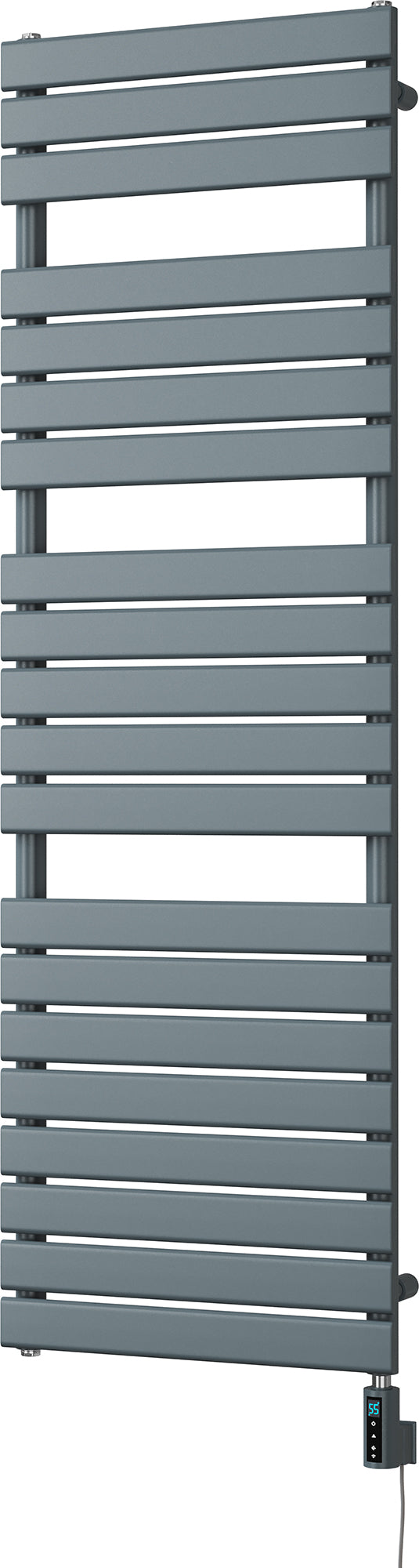 Typhoon - Anthracite Electric Towel Rail H1564mm x W500mm 900w Thermostatic WIFI