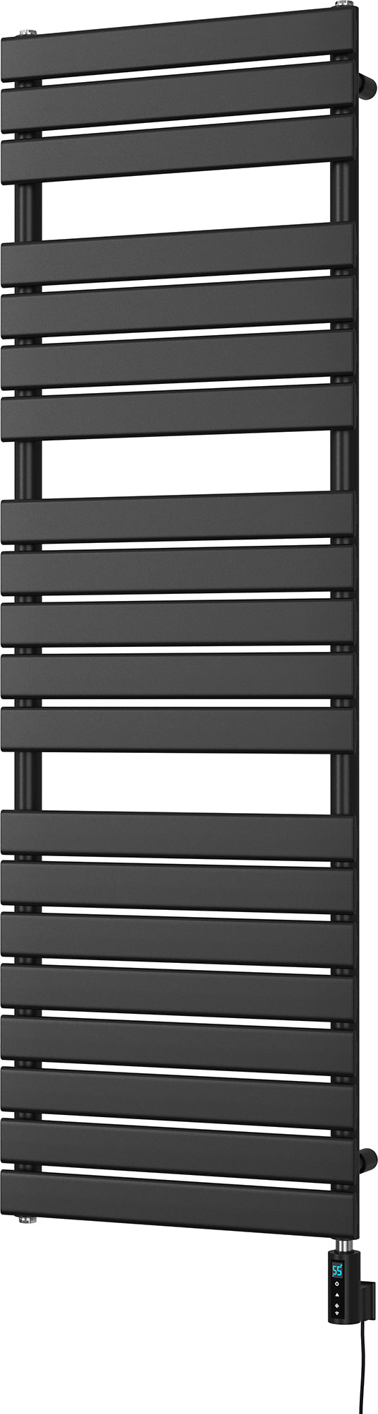 Typhoon - Black Electric Towel Rail H1564mm x W500mm 900w Thermostatic WIFI